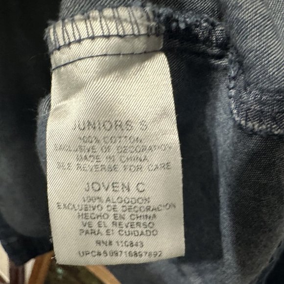 LEI Taylor Swift Sundress Denim Short Festival Junior Size Small - Picture 8 of 9